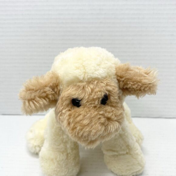 Gund Ewenice Lamb Sheep Sitting 8" Plush Stuffed Animal Toy Cream Tan - Picture 3 of 8